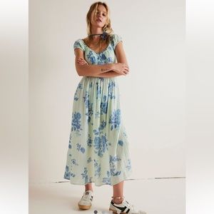 Free People forget me not midi dress